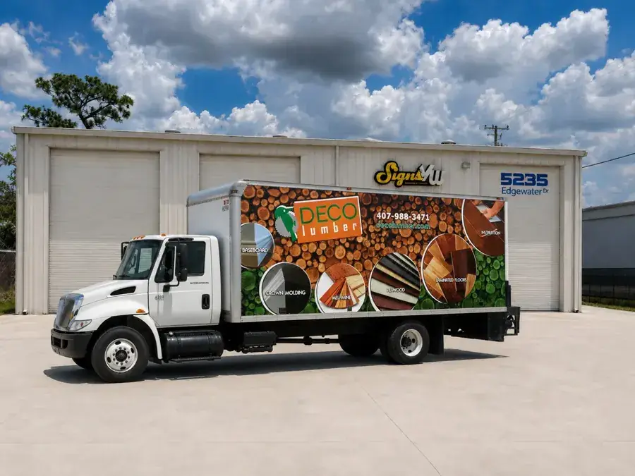 ECO Lumber box truck wrap