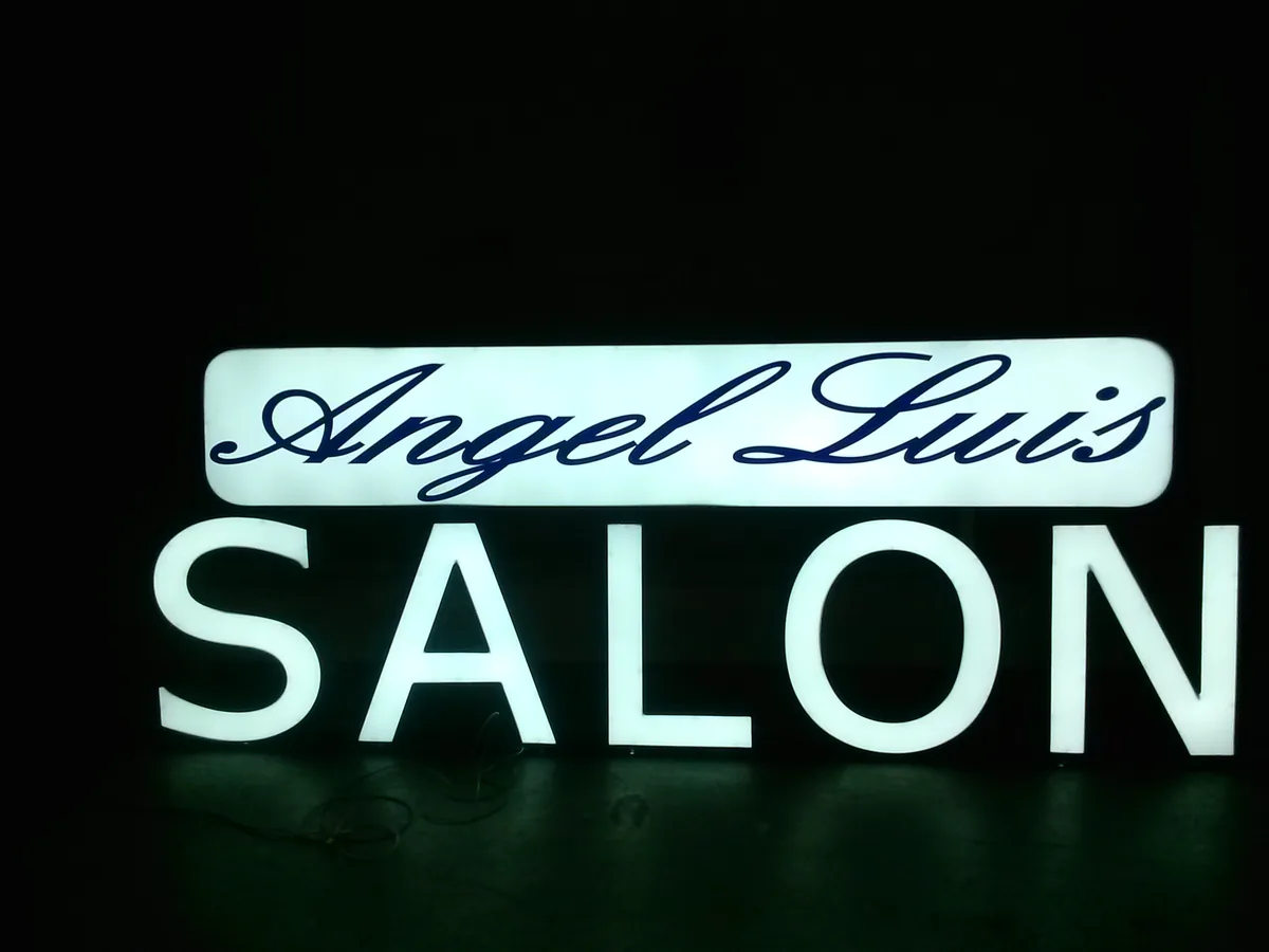 Angel Luis Salon — sign built and installed by Signs VW Orlando