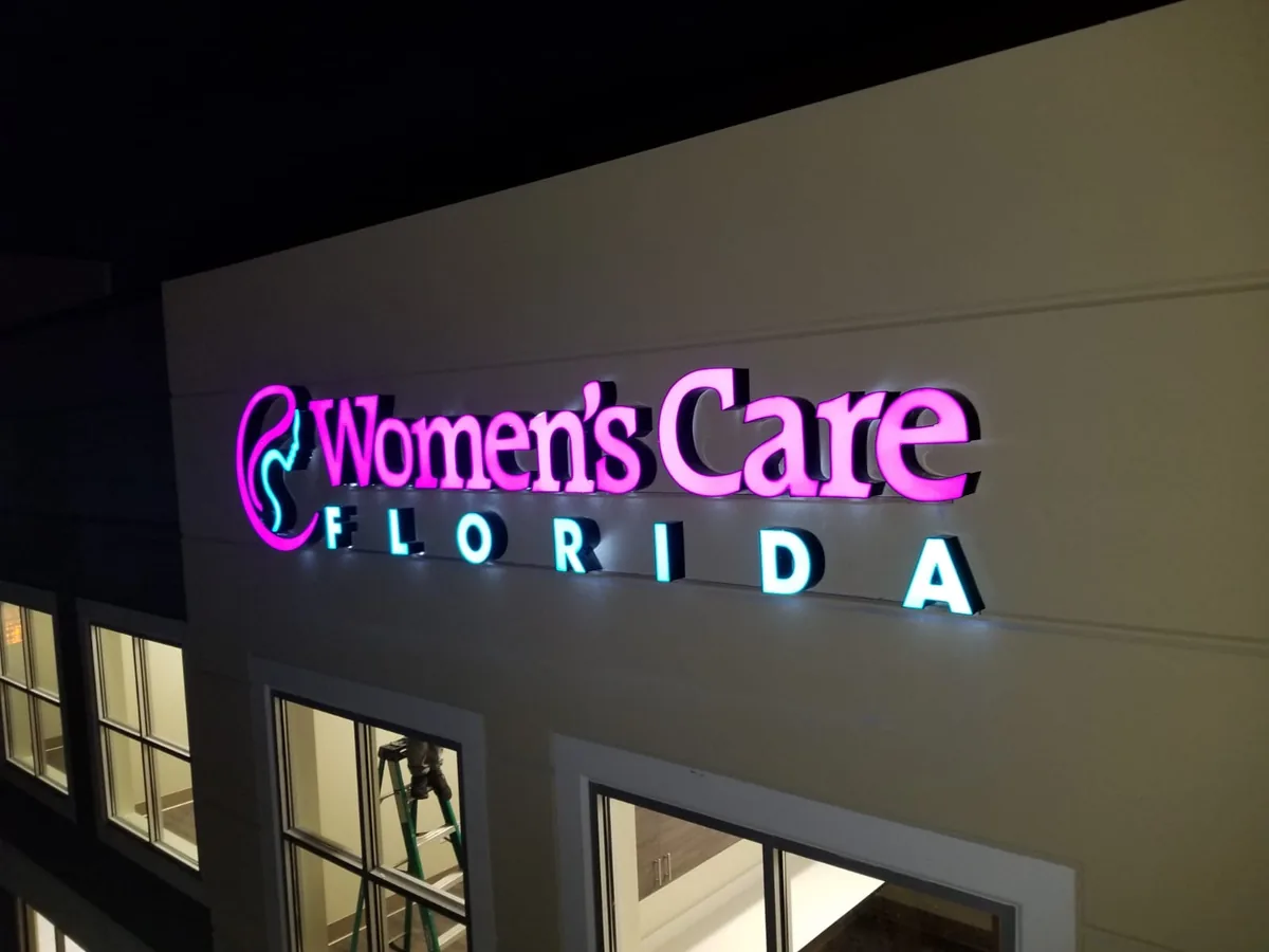Women's Care Florida — sign built and installed by Signs VW Orlando