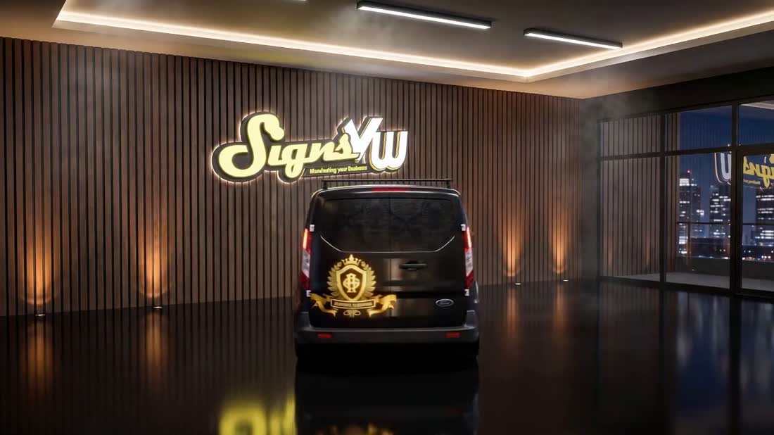 Commercial van wrapped by Signs VW in Orlando