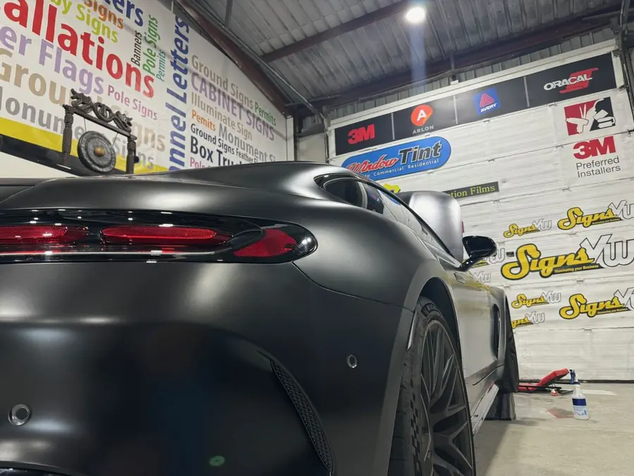 Paint protection film installed at the Signs VW shop in Orlando