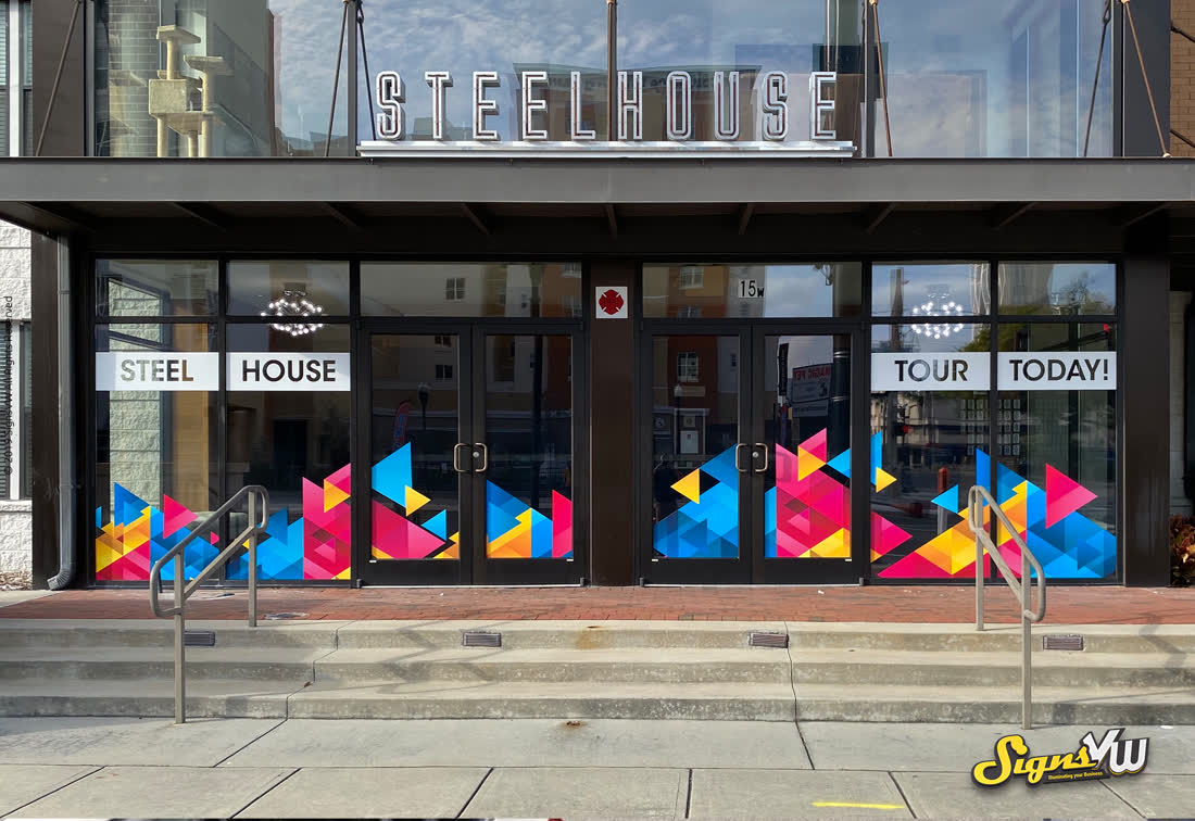 Steel House signage, an existing Signs VW portfolio photograph