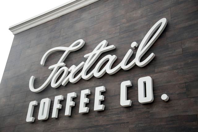 Channel Letters sign for Foxtail Coffee