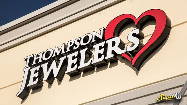 Channel Letter signage for Thompson Jewelers