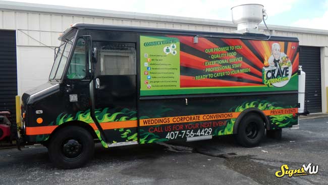 Food Truck with a full wrap